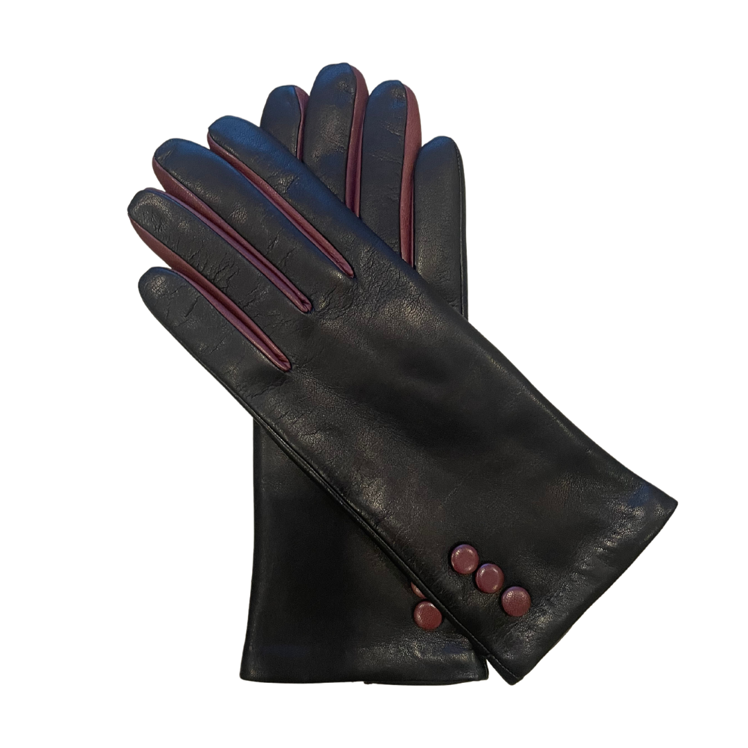 Black and Brown Leather Gloves