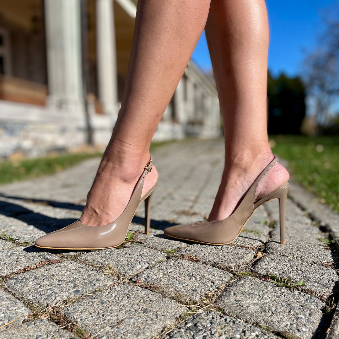 Elisa Taupe Slingback Pump