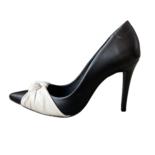 Pina Two-tone Black & White Leather Pump